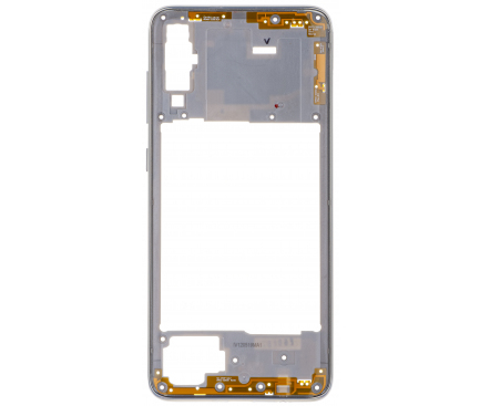 Carcase Mijloc - Carcasa mijloc COMPATIBIL cu SAMSUNG A70 / A705 - Alba