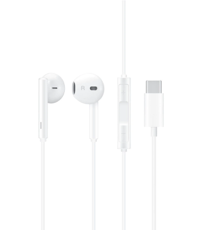 Casti Handsfree - Casti Pentru Huawei CM33 Classic Cu Fir In-Ear cu Microfon 55030088  Type C  - ALB