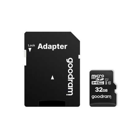 Card de memorie microSD GOODRAM 32GB 100MB/s clasa 10 UHS I cu adaptor SD [1]