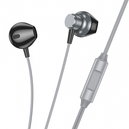 Căști cu fir HOCO HOCO cu mufă Jack 3.5 mm și microfon M125 - GRI [2]