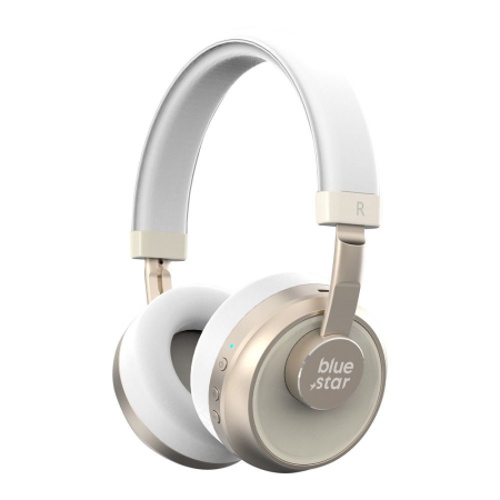 Casti Handsfree - Casti Wireless Bluetooth Blue Star BH02 - Alb headphones bluetooth