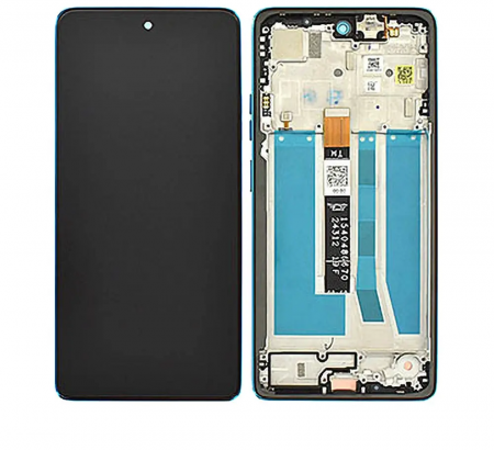 G75 - Ecran Display MOTOROLA G75 5G Service Pack Cu Rama - BLUE ALBASTRU XT2437-2