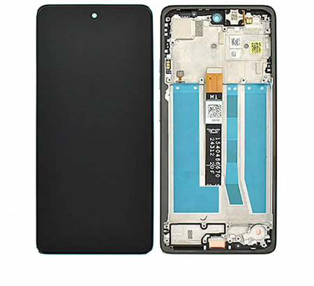 G75 - Ecran Display MOTOROLA G75 5G Service Pack Cu Rama - Black NEGRU XT2437-2