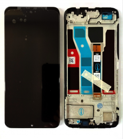 REALME Note 50 - Ecran Display COMPATIBIL cu REALME Note 50 Cu Rama - NEGRU / RMX3834