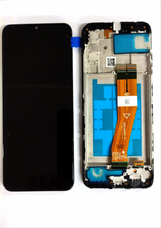 A02s / A025G - Ecran Display  Samsung A02s / M02s 2020 /  A025G / M025 Compatibil Cu Rama - NEGRU