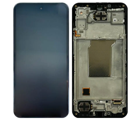 M12 / M127 - Ecran Display Samsung M35 5G / M356B Service Pack cu Rama - NEGRU