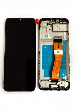 A035F / A03 2022 - Ecran Display SAMSUNG Galaxy A035F / A03 2022 Cu Rama Compatibil - NEGRU