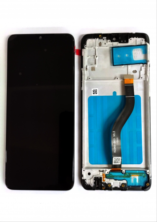 A20s / A207 - Ecran Display SAMSUNG A20S / A207 Compatibil Cu RAMA - NEGRU