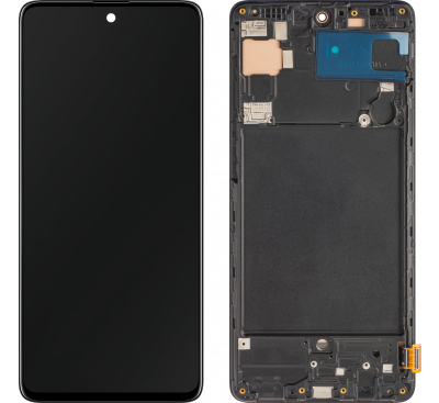 Galaxy A - Ecran Display COMPATIBIL Cu SAMSUNG A71 / A715 Cu Rama - NEGRU - OLED