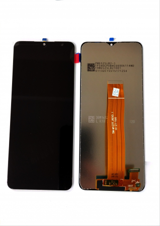 Galaxy M - Ecran Display Samsung M12 / M127 Compatibil fara rama - Negru / Black VERSIUNE PE BANDA FLEX M127F 