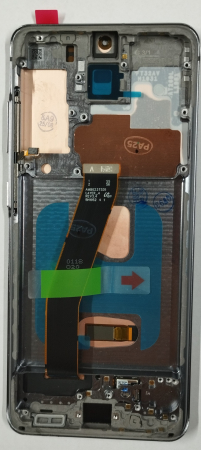 S20 / G980 - Ecran Display COMPATIBIL Cu Samsung GRAY / GRI S20 G980 / G981 Cu Rama - OLED