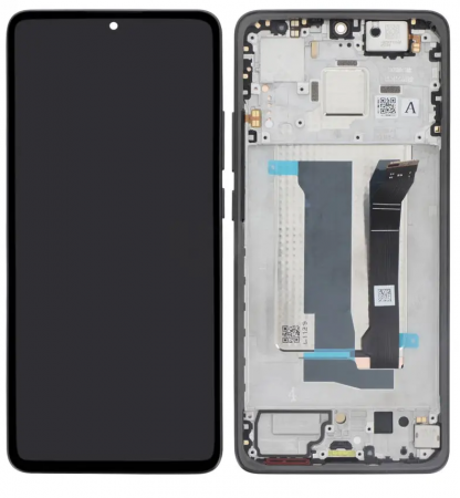 Poco X7 Pro - Ecran Display XIAOMI Poco X7 Pro 5G Service Pack Cu Rama - BLACK Negru 2412DPC0AG   2412DPC0AI