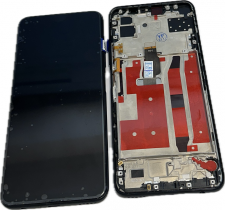 Ecrane COMPATIBILE pentru HUAWEI - Ecran Display HUAWEI P40 Lite 5G cu RAMA Compatibil - NEGRU / BLACK  JNY-L21A, JNY-L01A, JNY-L21B, JNY-L22A, JNY-L02A, JNY-L22B
