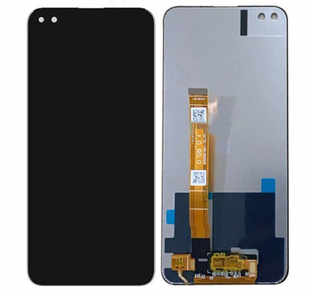 REALME X3 4G / X50 5G 2020 - Ecran Display LCD REALME X3 4G / X50 5G 2020 - Compatibil Fara Rama Negru / Black  RMX2142, RMX2081, RMX2085, RMX2083 .