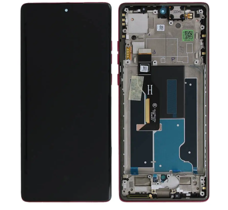 Ecrane Pentru MOTOROLA - Ecran Display MOTOROLA Edge 50 Fusion Service Pack Cu Rama - Hot Pink roz XT2429