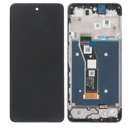 Ecrane Pentru MOTOROLA - Ecran Display Motorola G24 Service Pack Cu Rama - NEGRU