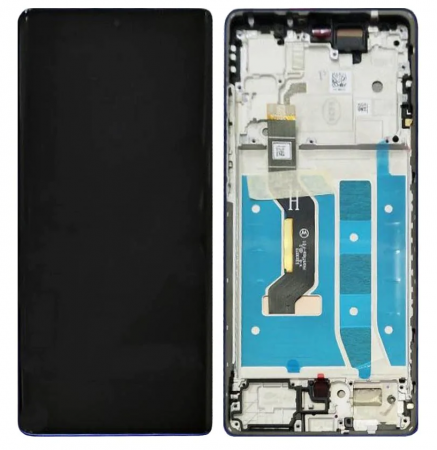 G85 - Ecran Display MOTOROLA G85 Service Pack Cu Rama - NEGRU