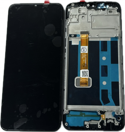 OPPO A15 - Ecran Display OPPO A15 / A15s Cu Rama COMPATIBIL - NEGRU