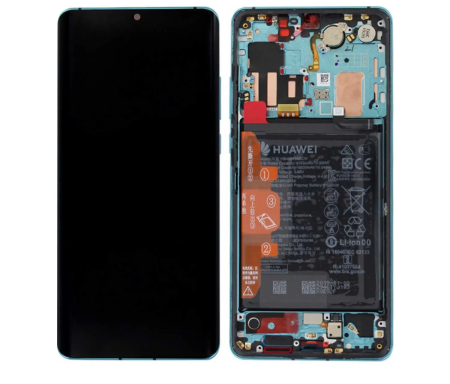 Ecrane COMPATIBILE pentru HUAWEI - Ecran Display HUAWEI P30 PRO ORIGINAL Service-Pack Aurora Blue VOG-L09 VOG-L29
