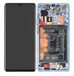 Ecrane COMPATIBILE pentru HUAWEI - Ecran Display HUAWEI P30 PRO ORIGINAL Service-Pack Aurora Blue VOG-L09 VOG-L29