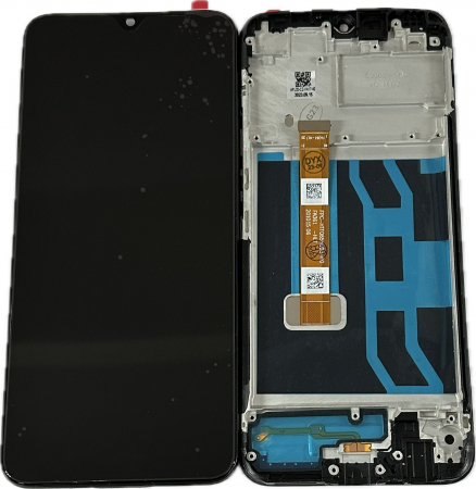 REALME C11 - Ecran Display REALME C11 Compatibil Cu Rama - NEGRU   RMX2185