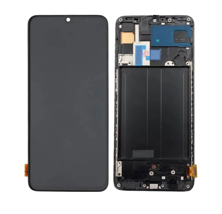 Galaxy A - Ecran Display COMPATIBIL Cu Samsung A70 / A705 Cu Rama NEGRU - OLED