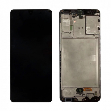 A315 / A31 2020 - Ecran Display Samsung A31 2020 / A315F ORIGINAL Service Pack Cu Rama  - NEGRU