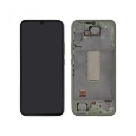 Galaxy A - Ecran Display Samsung A34 5G 2023 / A346 - ORIGINAL Service Pack cu Rama - VERDE