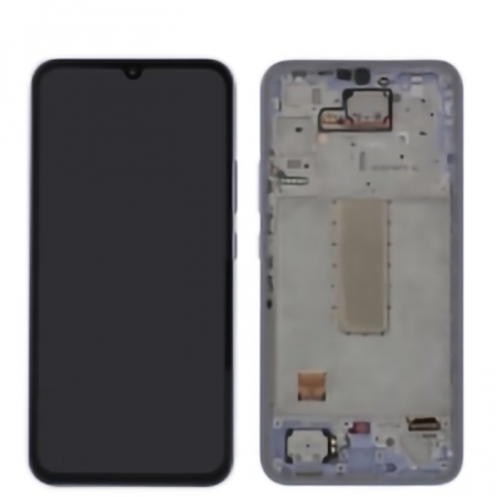 Galaxy A - Ecran Display Samsung A34 5G 2023 / A346 - Service Pack cu Rama - VIOLET DESCHIS