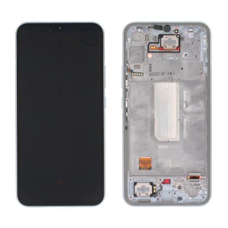 Galaxy A - Ecran Display Samsung A34 5G 2023 / A346 - ORIGINAL Service Pack cu Rama - SILVER