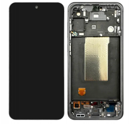 Ecran Display Samsung A56 5G / A566 Service Pack Cu Rama - Black / Graphite GH82-36829A