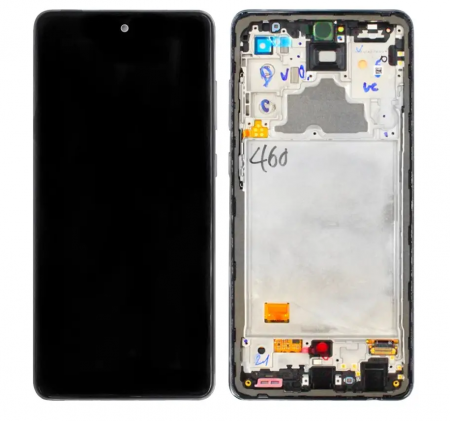 A72 /  A725-A726 - Ecran Display Samsung A72 4G-5G 2021 / A725 / A726 2021 ORIGINAL Service Pack FARA ACUMULATOR - NEGRU