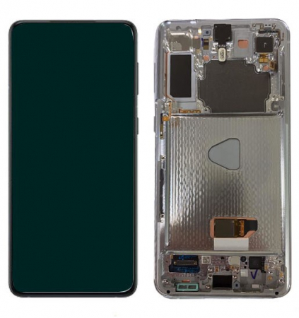 S21 Plus / G996 - Ecran Display Samsung S21 Plus / G996 ORIGINAL Service Pack - ARGINTIU