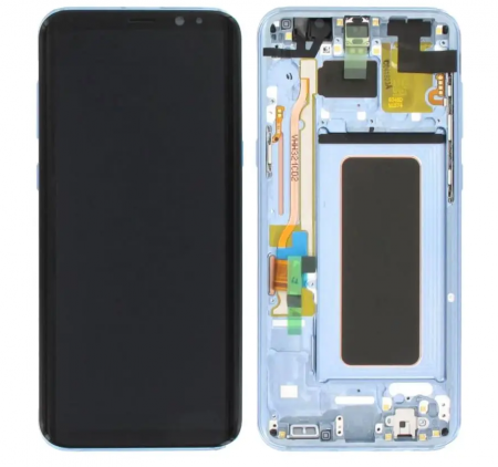 S8 PLUS / G955 - Ecran Display Samsung S8 PLUS / G955F Service Pack cu RAMA  - BLUE S8+ GH97-20470D  GH97-20564D  GH97-20565D