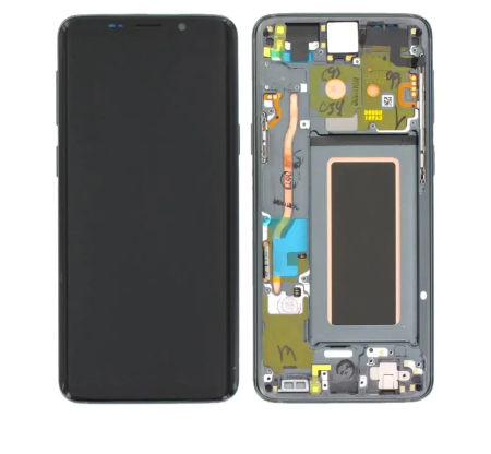 Galaxy S - Ecran Display Samsung S9 2018 / G960 Service Pack Cu Rama - Titanium Gray gri GH97-21696C GH97-21697C