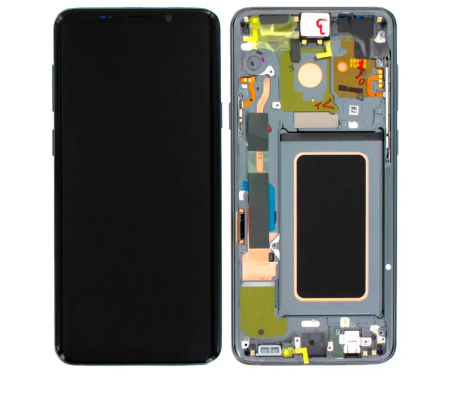 Galaxy S - Ecran Display Samsung S9 PLUS / G965 Service Pack Cu RAMA - Titanium Gray gri albastru GH97-21691C