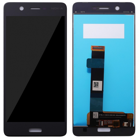 Nokia 5 - Ecran LCD Display Complet Nokia 5 - Compatibil fara rama Negru / Black TA-1053, TA-1024, TA-1044, TA-1027