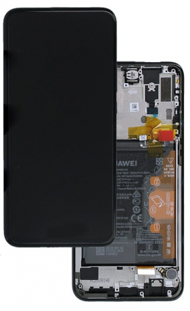 Seria P - Ecran LCD Display HUAWEI P Smart Z 2019- CU RAMA NEGRU ORIGINAL SERVICE PACK stk lx1 stk-lx1