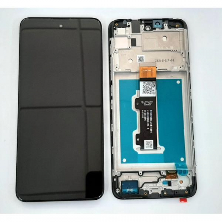 E30 - Ecran Lcd Display MOTOROLA E30 / E40  4G 2021 cu rama ORIGINAL Service Pack - NEGRU
