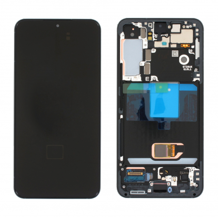 S901B / S22 2022 - Ecran LCD Display SAMSUNG Galaxy S901B / S22 2022 - ORIGINAL SERVICE PACK cu rama  - GRI / GRAY