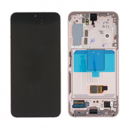 S901B / S22 2022 - Ecran LCD Display SAMSUNG Galaxy S901B / S22 2022 - ORIGINAL SERVICE PACK cu rama  - PINK GOLD