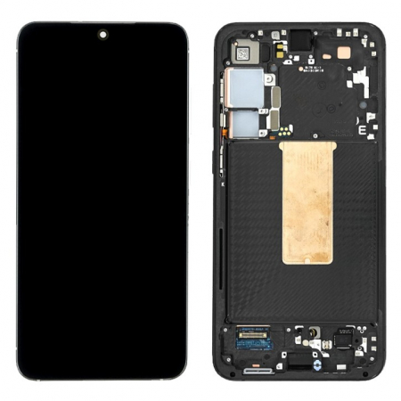 S23 Plus 5G 2023 / S916 - Ecran  Display Samsung S916 / S23 Plus 5G 2023  - ORIGINAL Service Pack Cu Rama - NEGRU