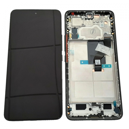 Xiaomi 12 Lite - Ecran LCD Display Xiaomi 12 Lite 5G 2022 ORIGINAL Service Pack Cu Rama - Negru / Black 2203129G