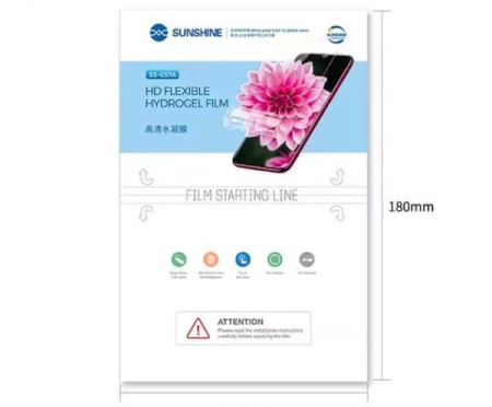 FOLII SILICON SUNSHINE - Folie Protectie Hydrogel SUNSHINE SS-057A HD PVC Flexible REGENEREBILA - TRANSPARENT