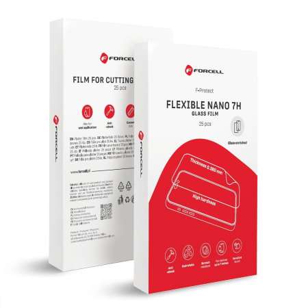 FOLII SILICON FORCELL - Folie Protectie Pentru Plotter Forcell F-Protect Flexible NANO 7H - TRANSPARENT