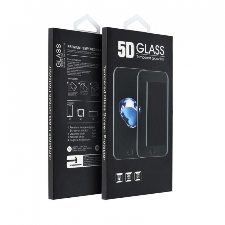 Folii Samsung - Folie Sticla Securizata 5D Compatibil cu IPHONE 15 PLUS / 16 PLUS - BLACK