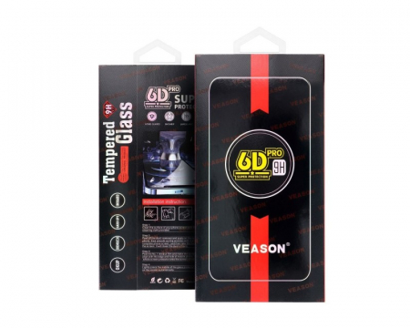 Folii XIAOMI - FOLIE Sticlă securizată 6D PRO pentru Xiaomi REDMI 12C - Black cu marginea NEAGRA