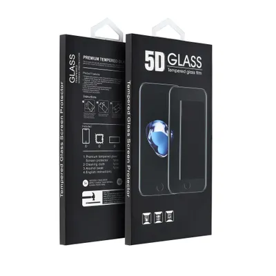 Folii iphone - FOLIE Sticlă securizată 5D pentru IPHONE 15 PRO MAX - cu marginea NEAGRA