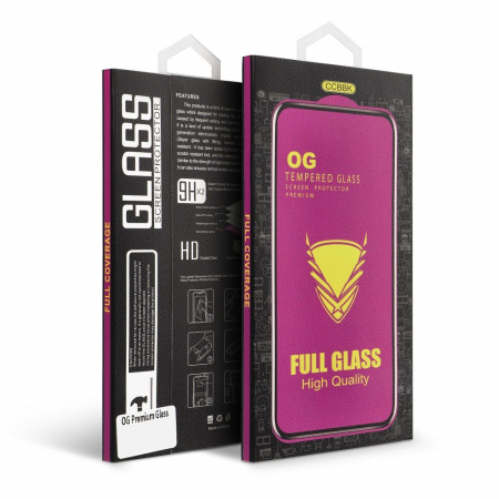 Folii iphone - FOLIE Sticlă securizată OG Premium Compatibil Cu Iphone 15 / 16 - Neagra
