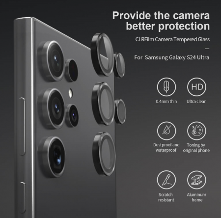 Folii Samsung - Folie de sticla pentru camera spate COMPATIBIL cu SAMSUNG S24 Ultra / S928